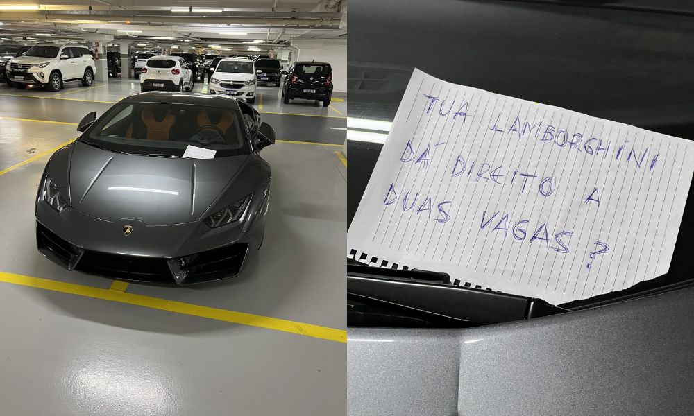 Dono de Lamborghini estacionada em duas vagas grava vídeo em resposta à ex-BBB Ana Clara: ‘Não atrapalhou ninguém’