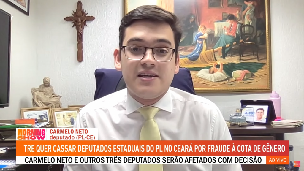 Carmelo Neto rebate possível cassação de mandato por fraude de cotas: ‘Coloca em risco a soberania do voto no Ceará’