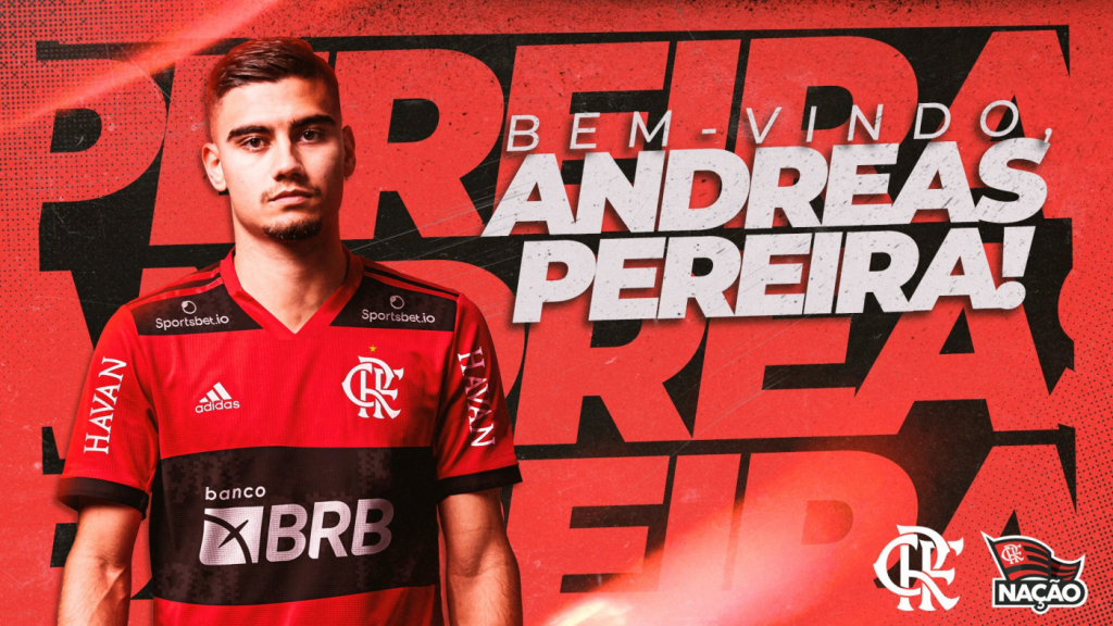 Flamengo anuncia Andreas Pereira como novo reforço; Kenedy é registrado no BID