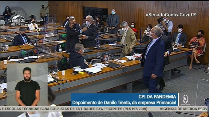 Renan critica governo, Jorginho rebate e senadores batem boca