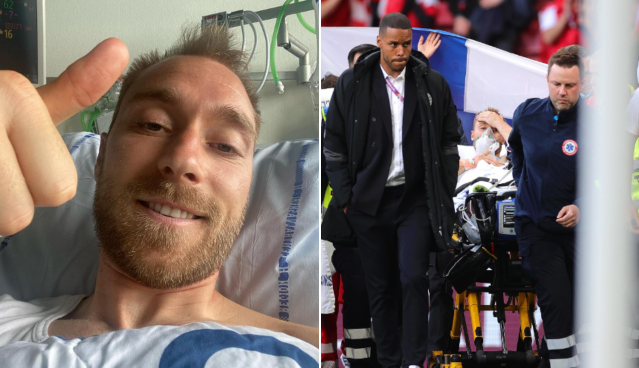Eriksen posta foto do hospital após mal súbito na Eurocopa: ‘Me sinto bem’