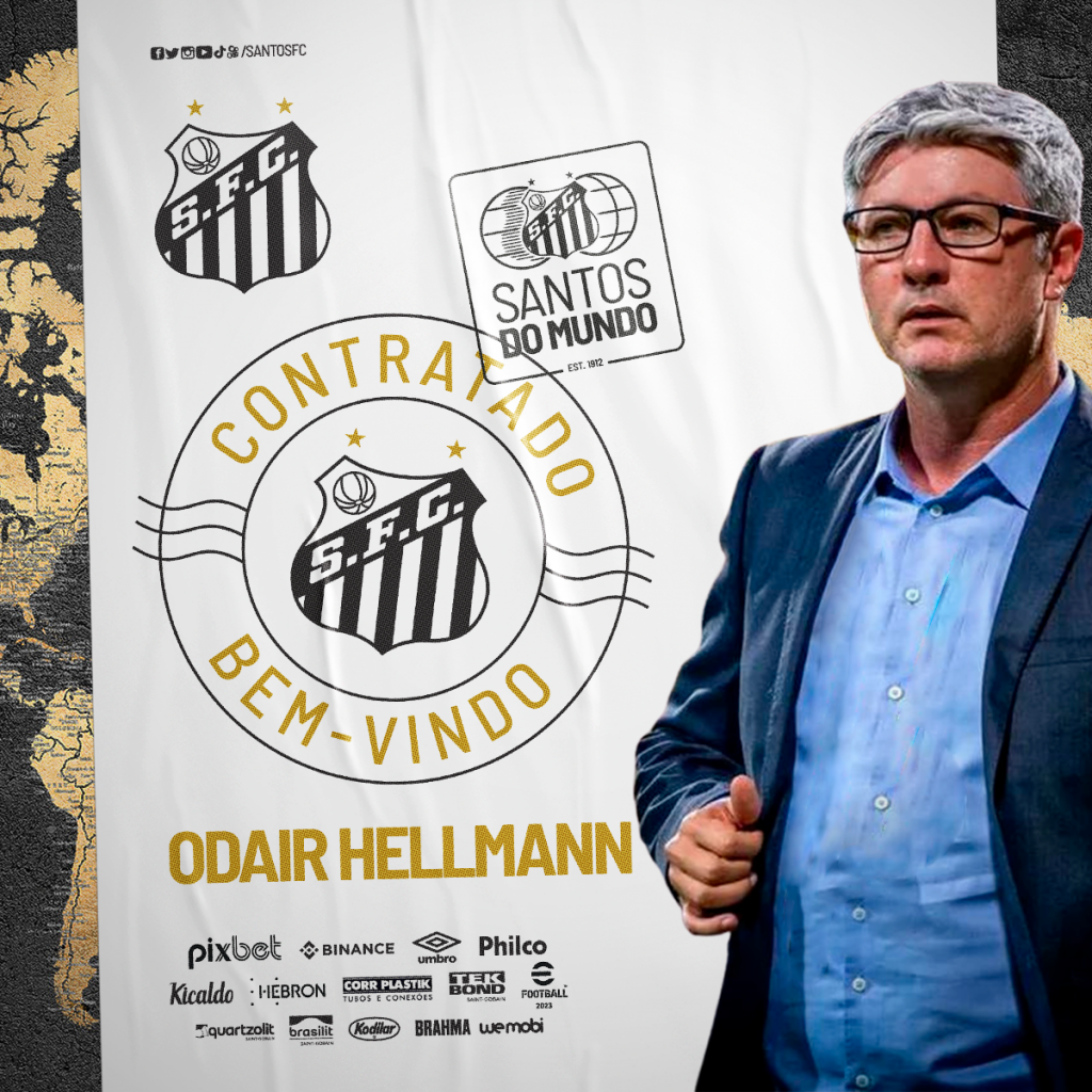 Santos anuncia Odair Hellmann como novo técnico para 2023