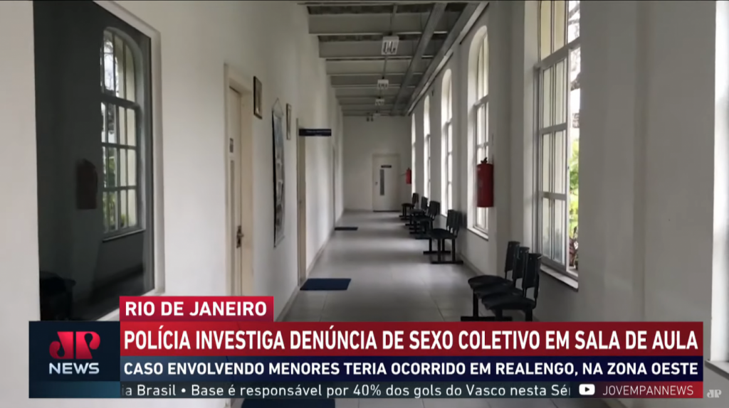 Polícia investiga suposto sexo coletivo envolvendo menores de idade em escola do Rio de Janeiro