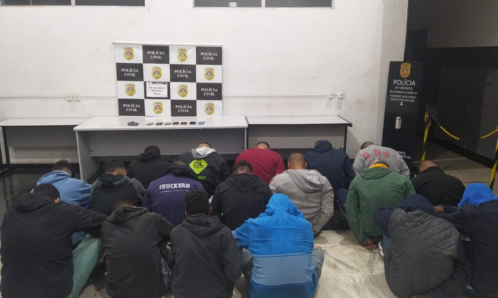 Polícia prende 19 suspeitos por tentativa de roubo a uma transportadora em SP