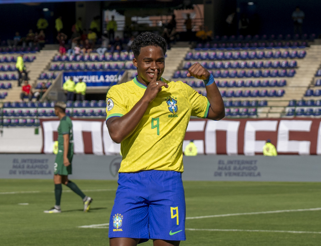 Com gol de Endrick, seleção brasileira sub-23 vence a Bolívia na estreia do Pré-Olímpico