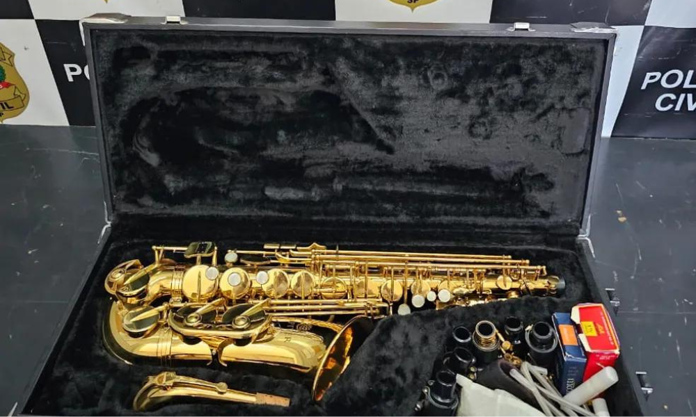 Polícia recupera saxofone de R$ 9 mil furtado há três anos no interior de SP