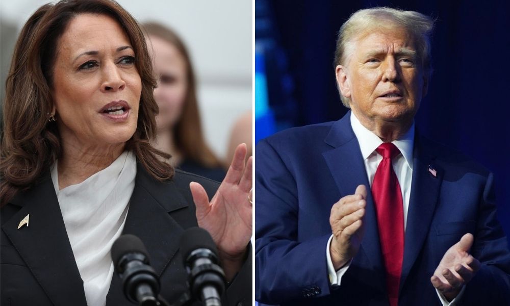 Kamala Harris telefona para Donald Trump, que a acusa de incitar violência contra ele 