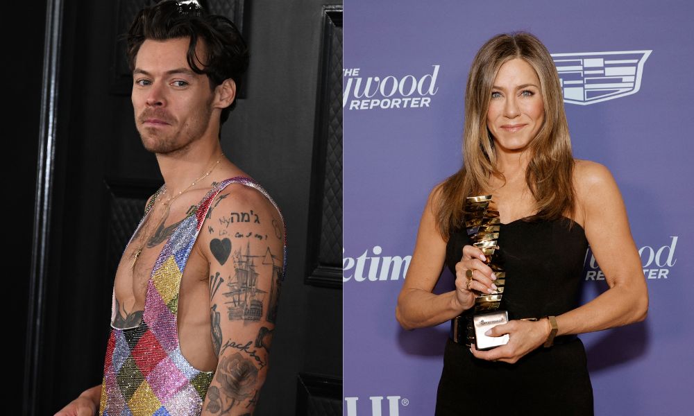 Harry Styles e Jennifer Aniston estão flertando, dizem amigos da atriz