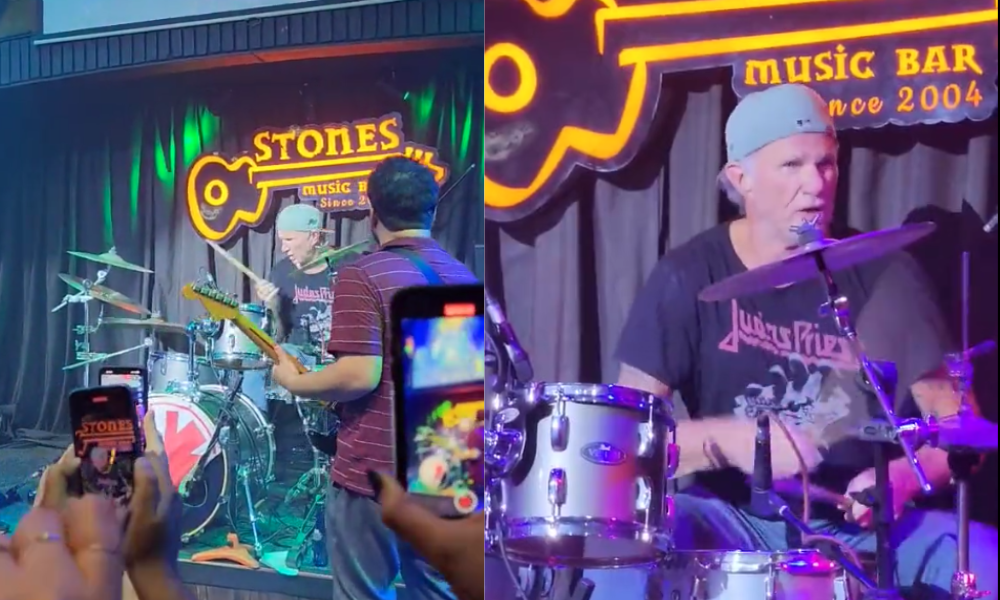 Baterista do Red Hot Chili Peppers toca com banda cover em bar de São Paulo