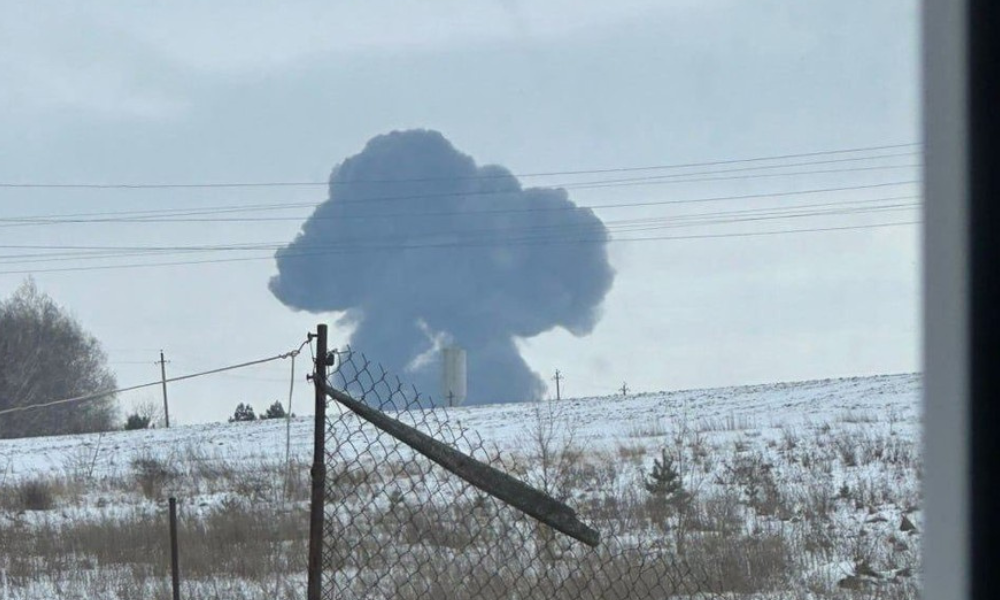 Avião militar russo cai com 65 prisioneiros ucranianos a bordo