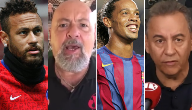 Nilson Cesar e Flavio Prado batem boca ao comparar Neymar com Ronaldinho Gaúcho