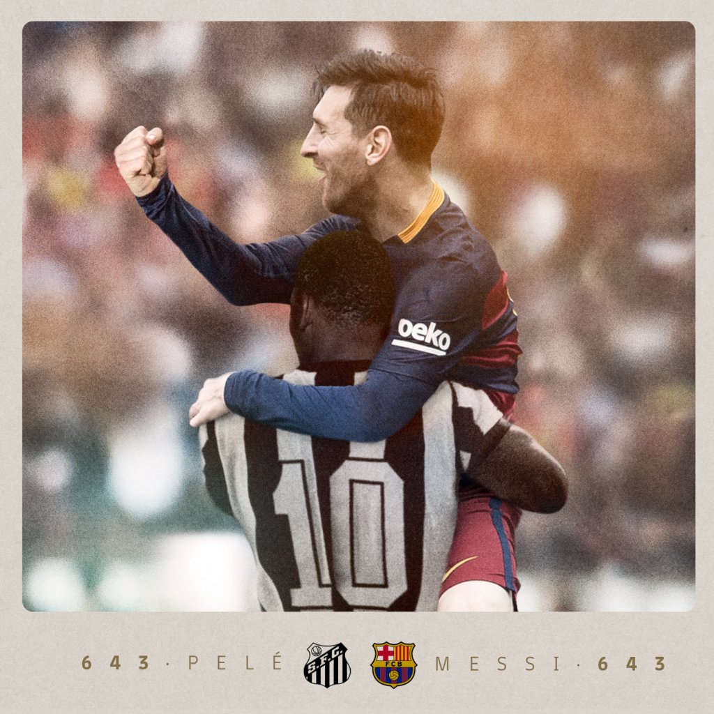 Pelé parabeniza Messi por igualar sua marca: ‘Histórias como as nossas serão mais raras’