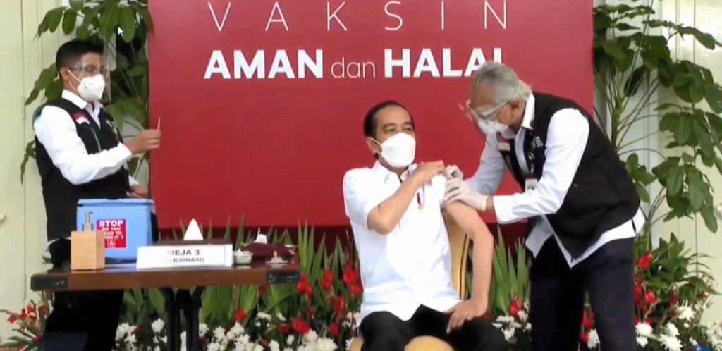 Indonésia inicia vacinação contra Covid-19 com a CoronaVac