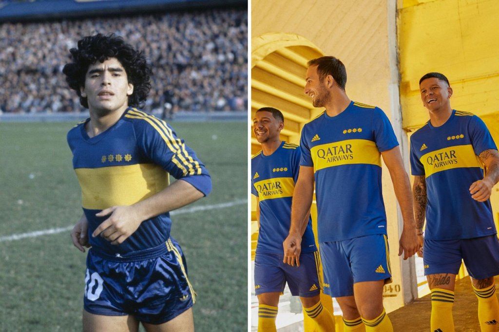 Boca Juniors lança uniforme inspirado em modelo usado por Maradona em 1981; veja fotos