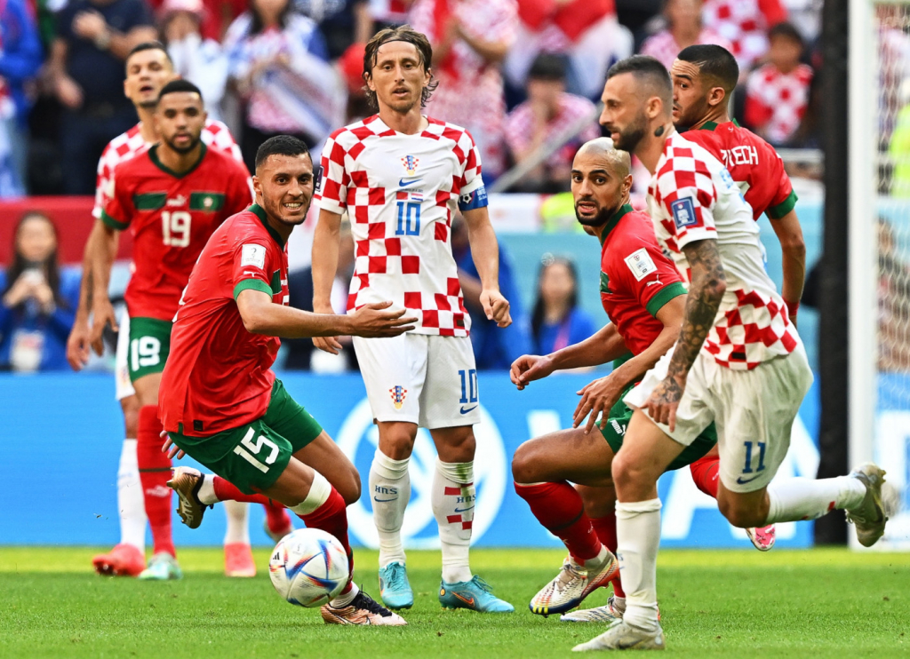 Atual vice-campeã, Croácia decepciona, para na defesa do Marrocos e fica no empate sem gols