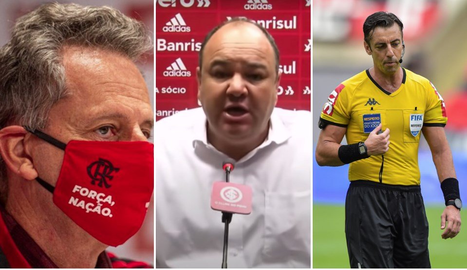 Vice do Inter dispara contra arbitragem e ataca presidente do Flamengo: ‘Mentiu para mim’