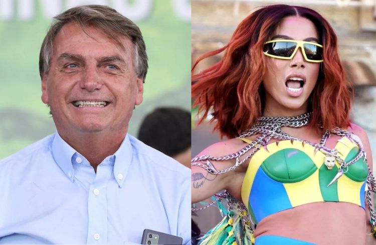 Bolsonaro concorda com Anitta após ela dizer que cores da bandeira ‘pertencem aos brasileiros’