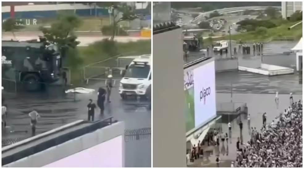 Torcedor do Santos morre ao ser atropelado por caminhão da PM em Itaquera