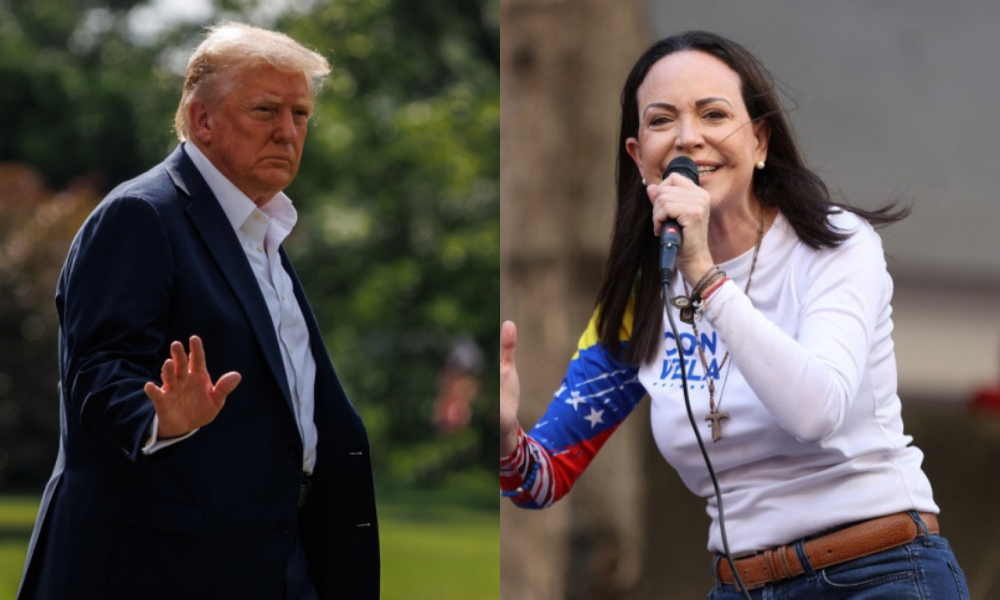 Trump recebe María Corina Machado em almoço privado na Casa Branca