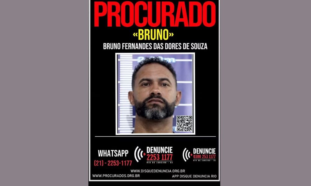 Disque Denúncia emite cartaz de procurado com foto de ex-goleiro Bruno