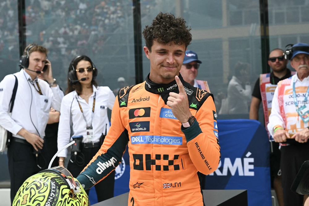 F1: Norris desbanca a Mercedes na sprint do GP de Miami; Bortoleto é o 11º 