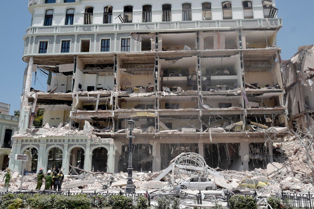 Número de mortos em explosão de hotel em Cuba sobe para 26; 13 estão desaparecidos