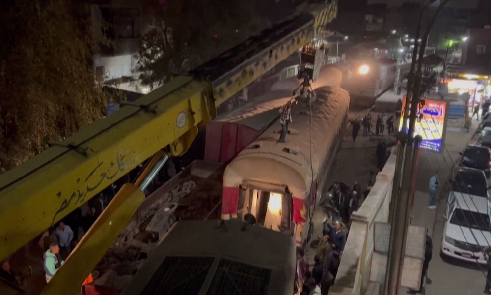 Acidente de trem no Egito deixa ao menos quatro mortos e cerca de 20 feridos