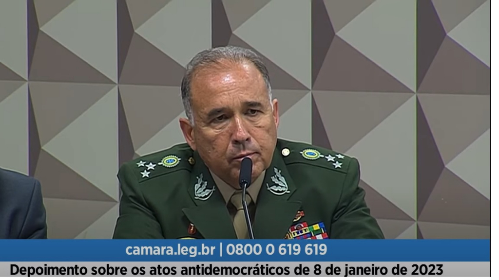 Ex-comandante do Planalto diz à CPMI que não houve omissão de militares no 8/1