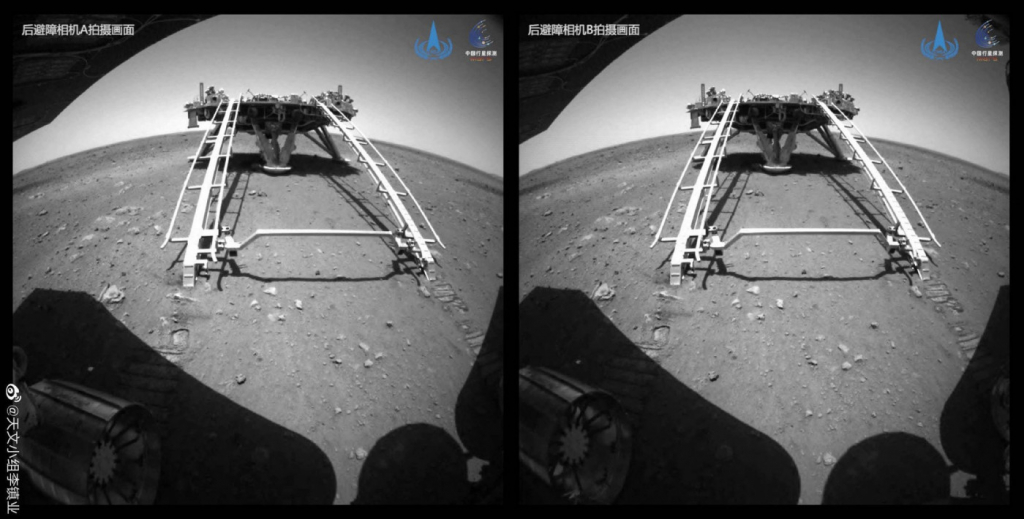 Robô enviado por missão espacial chinesa começa a explorar Marte 