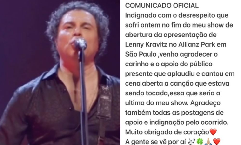 Frejat se indigna após microfone ser desligado durante show: ‘Desrespeito’ 