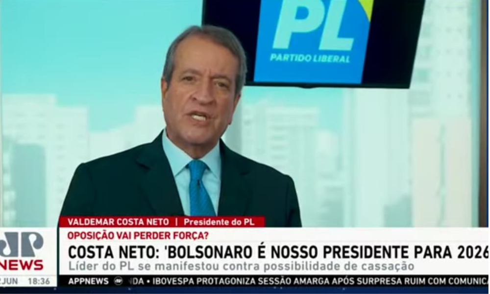 Valdemar critica julgamento do TSE contra Bolsonaro e diz: ‘É nosso candidato para 2026’