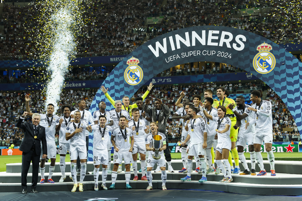 Real Madrid começa a temporada com título sobre Atalanta e se isola como maior campeão europeu