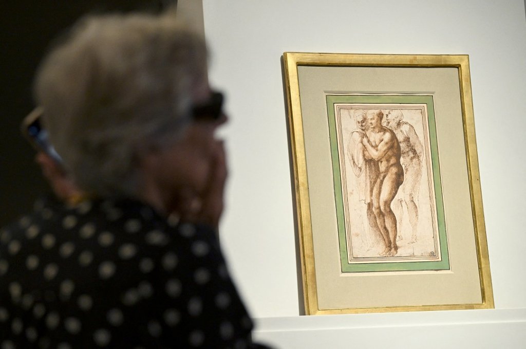 Desenho de Michelangelo é leiloado por 23 milhões de euros em Paris
