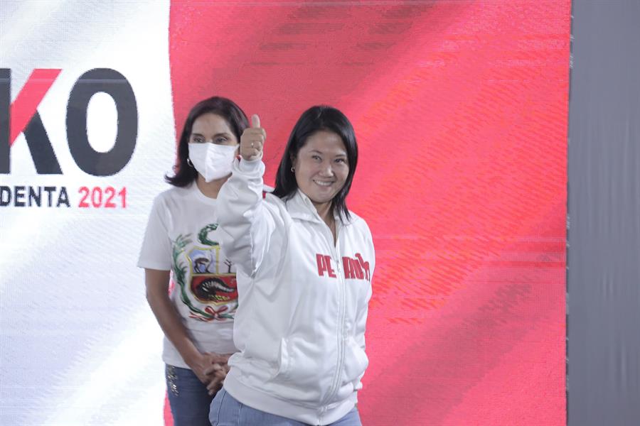 Com 93% das urnas processadas, conservadora Keiko Fujimori lidera eleições no Peru