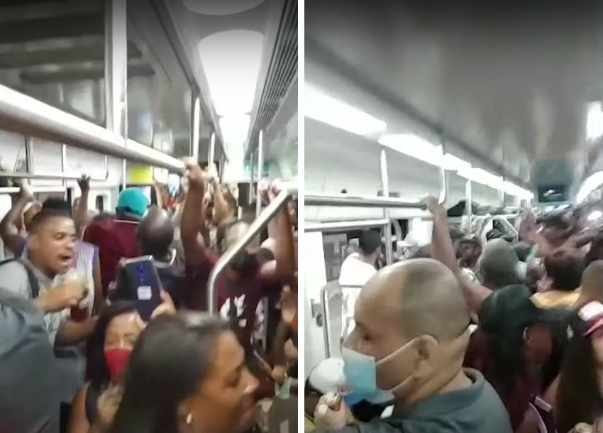 Autoridades investigam festa clandestina em trem da SuperVia, no Rio de Janeiro
