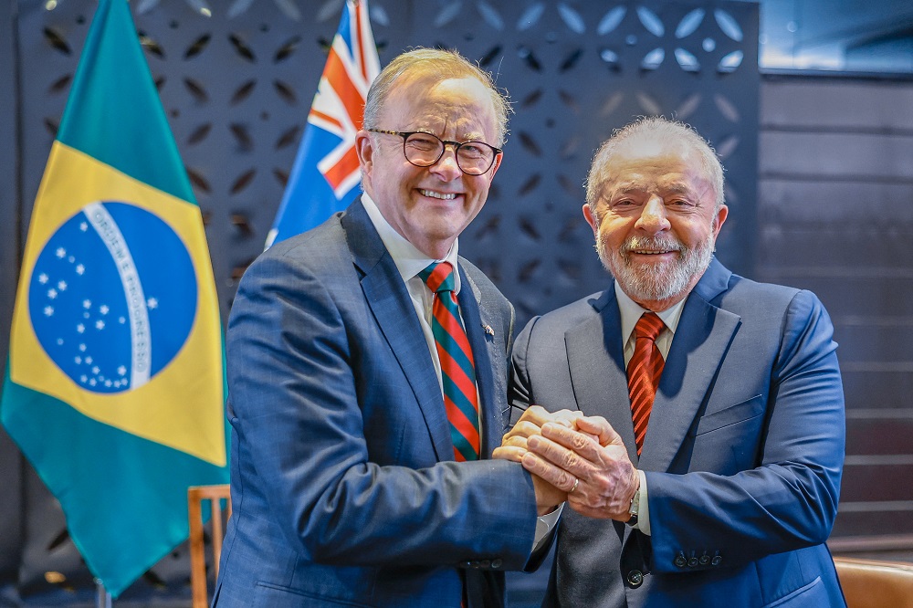 No Japão, primeiro-ministro da Austrália se reúne com Lula e projeta reunião do G20 no Brasil