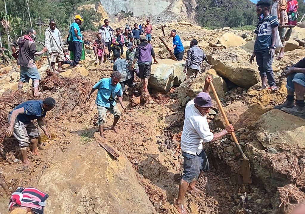 Papua-Nova Guiné afirma que mais de 2 mil pessoas foram sepultadas em deslizamento de terra