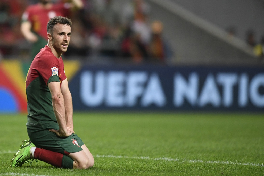 Diogo Jota, da seleção de Portugal, é diagnosticado com lesão e está fora da Copa do Mundo 2022