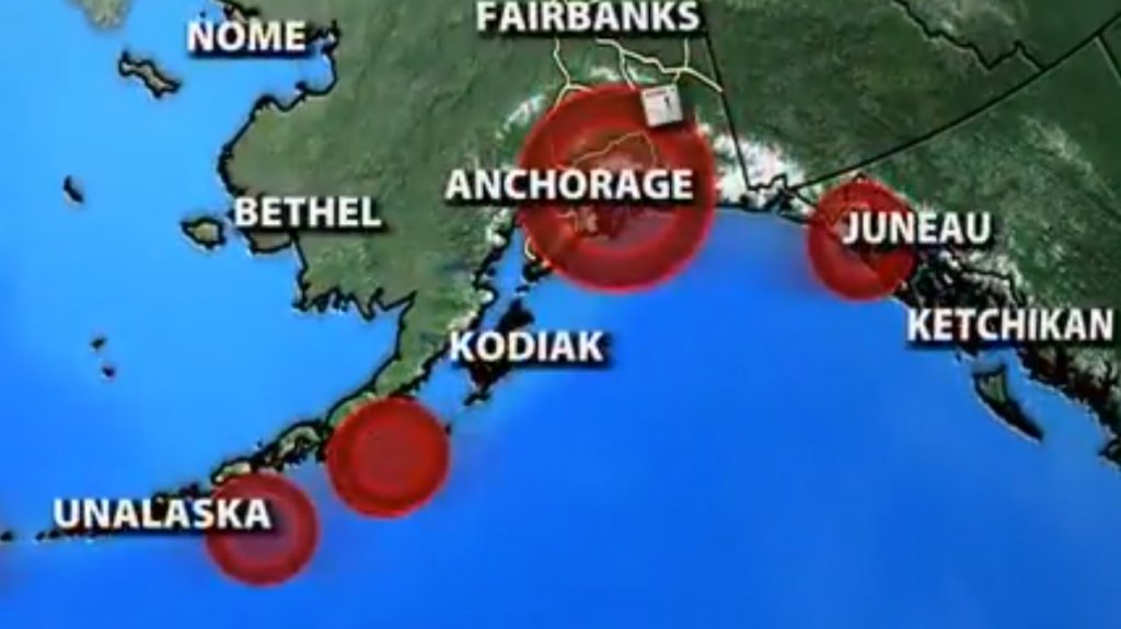 Alasca tem terremoto de magnitude 8,2 e alerta de tsunami