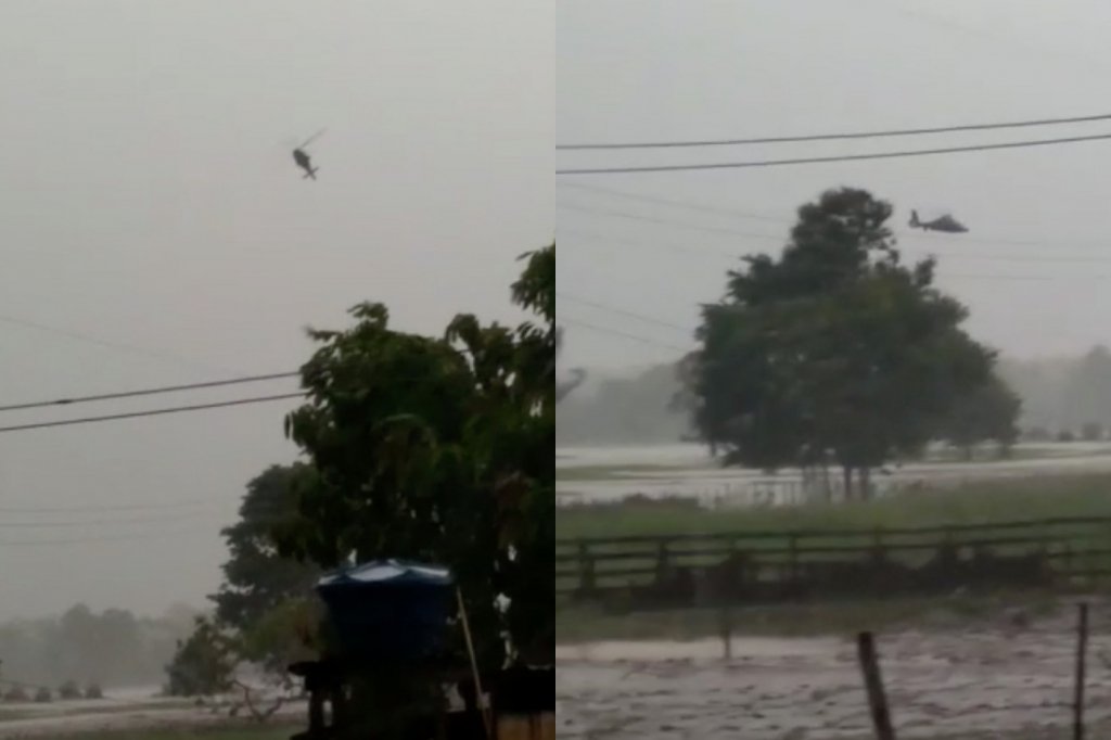 Helicóptero do Exército cai em rio e deixa um morto em Manaus; veja o vídeo