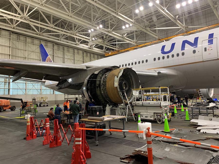 Investigação do incidente com o Boeing 777 da United Airlines aponta para ‘fadiga no metal’