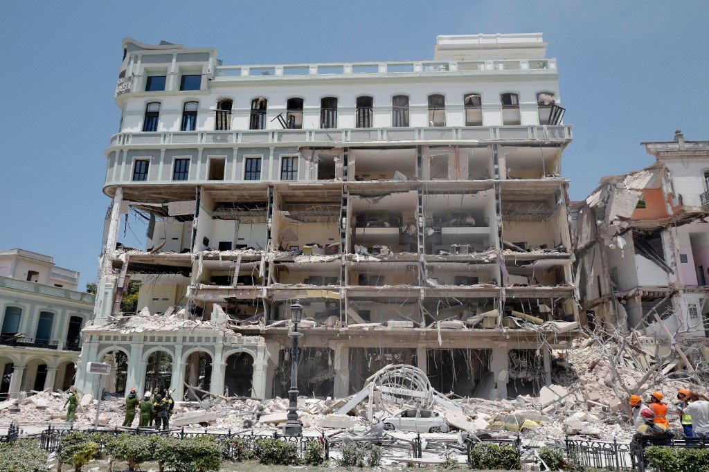 Confira imagens da explosão do hotel Saratoga em Havana