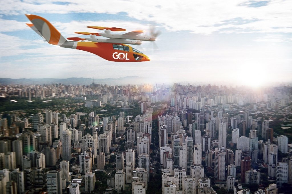 Gol anuncia operação de malha aérea com ‘carros voadores’ para 2025