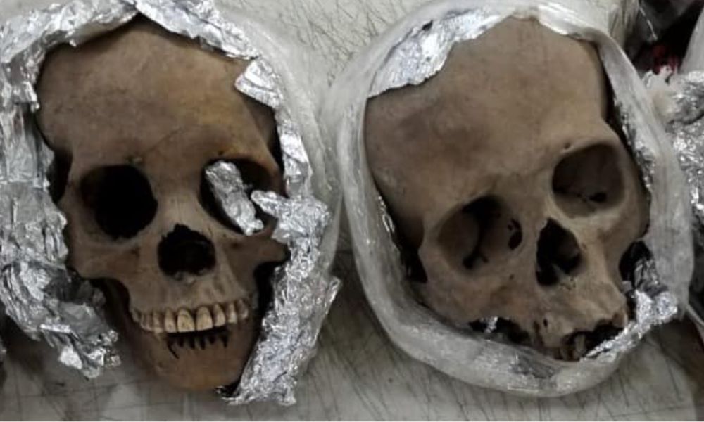 Crânios humanos são encontrados no México em encomenda destinada aos EUA