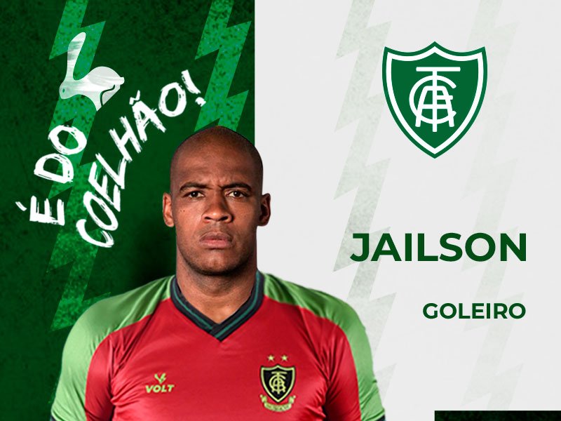 Ex-Palmeiras, goleiro Jailson é anunciado como reforço do América-MG