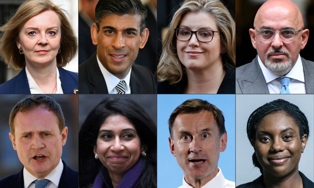 Oito candidatos vão disputar cargo de Boris Johnson no Reino Unido; confira os favoritos ao pleito