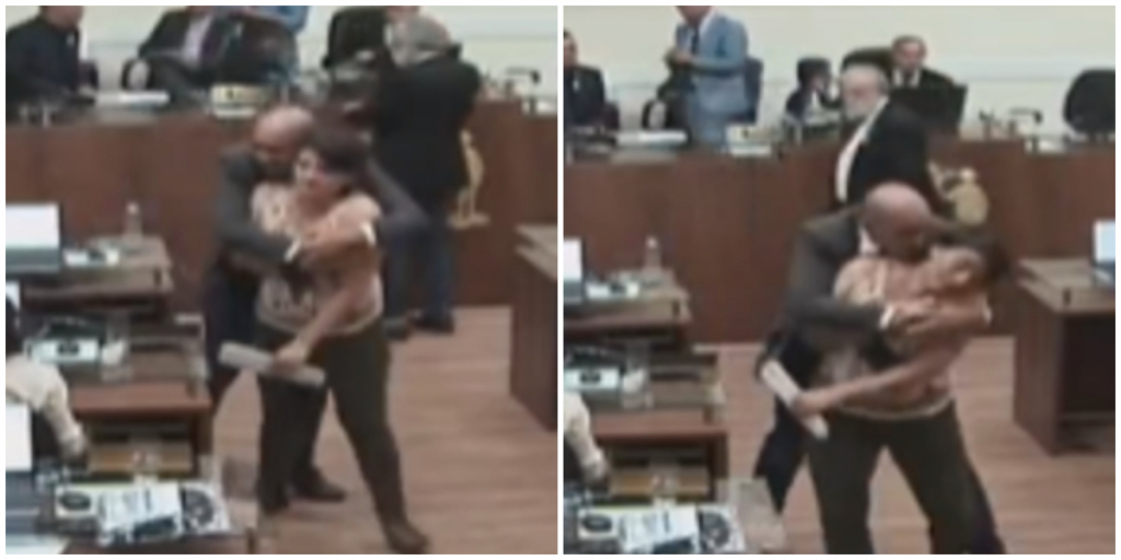 Vereadora é agarrada em sessão na Câmara de Florianópolis e cobra punição: ‘É inaceitável’