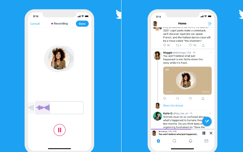 Nova função permite mensagens de áudio no Twitter