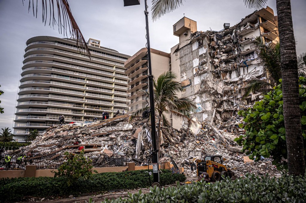 Governo antecipa demolição de resto do prédio que desabou em Miami