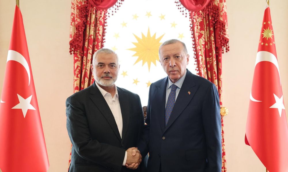 Erdogan se reúne com líder do Hamas, chama grupo de ‘movimento de libertação’ e garante apoio a um cessar-fogo em Gaza